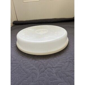Vintage Tupperware 12” Round Pie Cupcake Cookie Container #242 & Lid #224 - 13